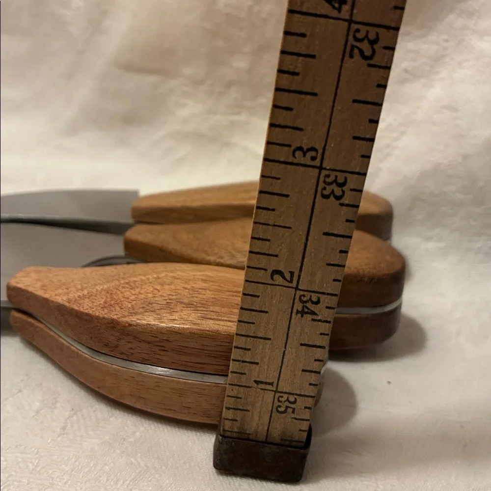 Our Table 4-Piece Cheese Knife Set Silver/brown Wood Handle Cheese Knife Set